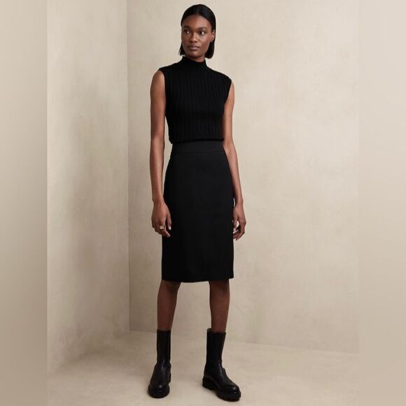 NWT! Banana Republic Navy Siena Wool Pencil Skirt - Multiple Sizes🦩 - Picture 6 of 7